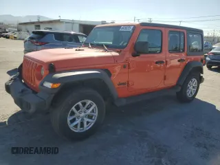 2023 Jeep Wrangler Sport S z VIN 1C4HJXDN2PW686743, wystawiony jako Copart lot #66355235 z przebiegiem 14 062 mil mil oraz Czysty tytuł • Clean title. Historia ofert i sprzedaży dostępna na DreamBid. Obrazek 1.