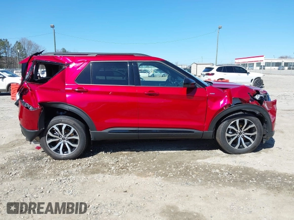 2023 Ford Explorer ST-Line with VIN 1FMSK7KH2PGB28056, listed as a IAAI auction lot 41645742 with 7,620 mi miles. Bid and sale history available at carsss.com. Image 13.