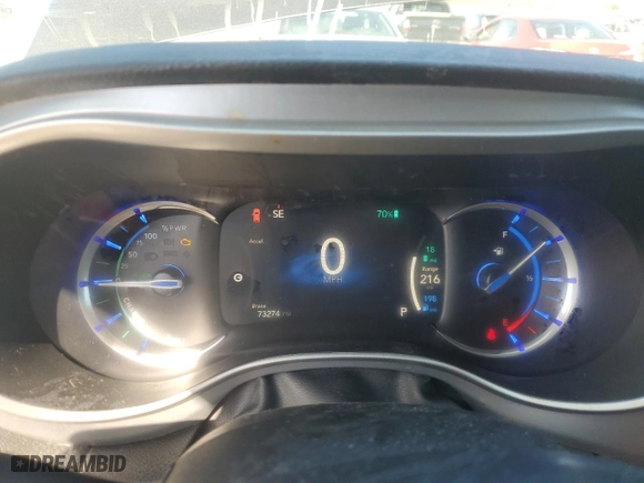 2021 Chrysler Pacifica Hybrid Touring L with VIN 2C4RC1L76MR526898, listed as a Copart auction lot 48133815 with 73,274 mi miles and Salvage Title. Bid and sale history available at carsss.com. Image 9.