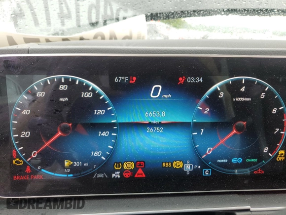 2021 Mercedes-Benz GLS 450 with VIN 4JGFF5KE0MA435353, listed as a Copart auction lot 54614174 with 26,752 mi miles and . Bid and sale history available at DreamBid. Image 9.