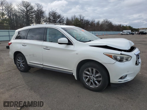 2015 Infiniti QX60 with VIN 5N1AL0MM2FC514993, listed as a Copart auction lot 49963505 with 88,742 mi miles and Salvage Title. Bid and sale history available at carsss.com. Image 4.