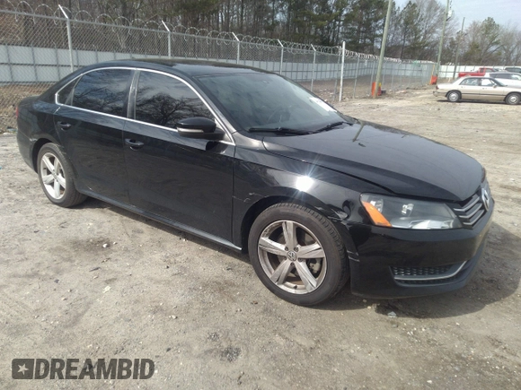 2013 Volkswagen Passat SE with VIN 1VWBH7A33DC126843, listed as a IAAI auction lot 41530732 with 170,910 mi miles and . Bid and sale history available at DreamBid. Image 1.