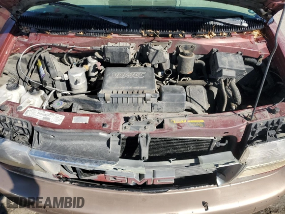 1999 GMC Safari z VIN 1GKEL19W2XB506085, wystawiony jako Copart lot #45527785 z przebiegiem 213 594 mil mil oraz Szkoda całkowita • Salvage title. Historia ofert i sprzedaży dostępna na DreamBid. Obrazek 12.