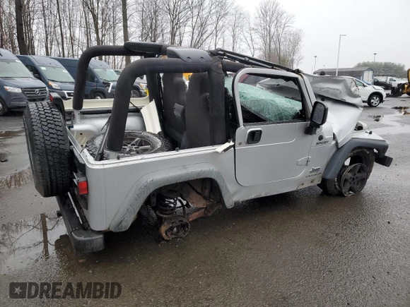 2004 Jeep Wrangler Sport with VIN 1J4FA49S64P767393, listed as a Copart auction lot 51662605 with 165,942 mi miles and Salvage Title. Bid and sale history available at carsss.com. Image 3.