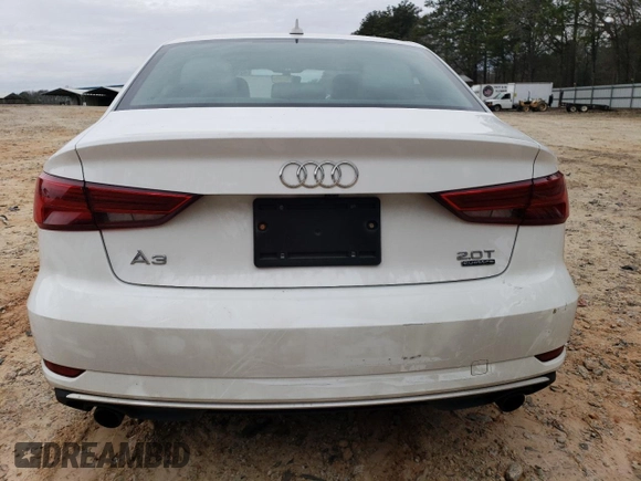 2018 Audi A3 Sedan Premium with VIN WAUB8GFF5J1090499, listed as a Copart auction lot 42452834 with 57,011 mi miles and Salvage Title. Bid and sale history available at carsss.com. Image 6.