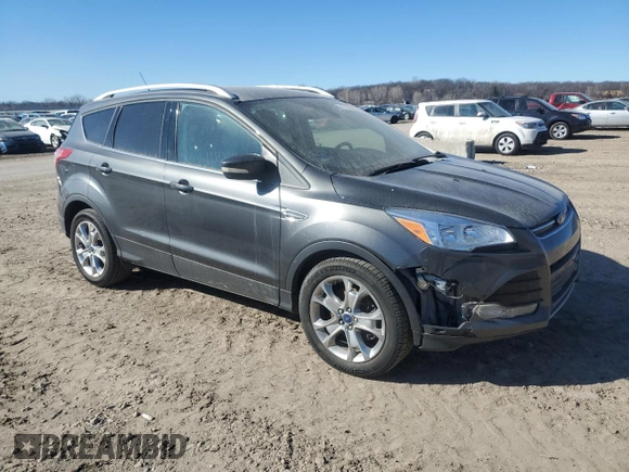 2016 Ford Escape Titanium with VIN 1FMCU0J97GUB47252, listed as a Copart auction lot 47133925 with 166,614 mi miles and Salvage Title. Bid and sale history available at carsss.com. Image 4.