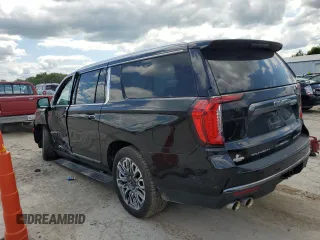 2023 GMC Yukon XL Denali Ultimate with VIN 1GKS2KKL7PR190265, listed as a Copart auction lot 63596504 with 37,297 mi miles and Salvage Title. Bid and sale history available at carsss.com. Image 2.