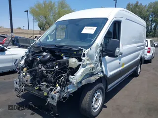 2019 Ford Transit with VIN 1FTYE2CM2KKB51394, listed as a IAAI auction lot 42758326 with 98,813 mi miles and . Bid and sale history available at DreamBid. Image 2.