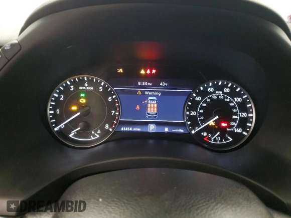 2023 Nissan Armada SV with VIN JN8AY2AD8P9690973, listed as a Copart auction lot 41570965 with 41,414 mi miles and Salvage title. Bid and sale history available at DreamBid. Image 9.