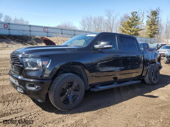 2020 Ram 1500 Big Horn with VIN 1C6SRFFT3LN328739, listed as a Copart auction lot 48977115 with 46,033 mi miles and Salvage Title. Bid and sale history available at carsss.com. Image 1.