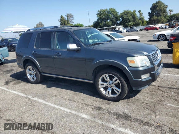 2010 Ford Explorer Limited with VIN 1FMEU8F88AUA05362, listed as a Copart auction lot 58639195 with 116,596 mi miles and Clean title. Bid and sale history available at DreamBid. Image 4.