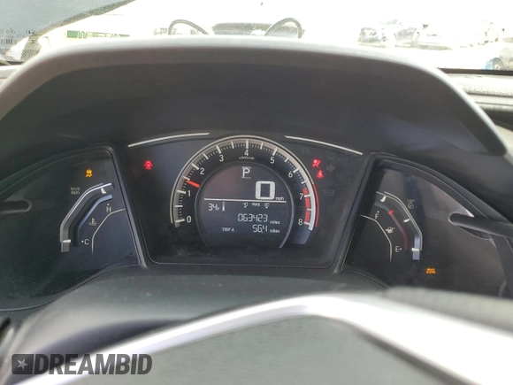 2017 Honda Civic Sedan LX with VIN 19XFC2F54HE009643, listed as a Copart auction lot 49723675 with 63,423 mi miles and Salvage Title. Bid and sale history available at carsss.com. Image 9.