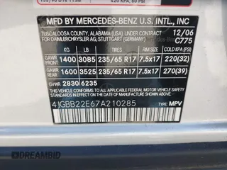 2007 Mercedes-Benz M 320 CDI z VIN 4JGBB22E67A210285, wystawiony jako IAAI lot #42002404 z przebiegiem 164 318 mil mil oraz . Historia ofert i sprzedaży dostępna na DreamBid. Obrazek 9.