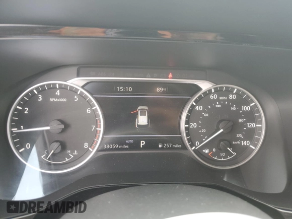 2022 Nissan Pathfinder SL with VIN 5N1DR3CC3NC205330, listed as a Copart auction lot 64749205 with 38,059 mi miles and Salvage title. Bid and sale history available at DreamBid. Image 9.