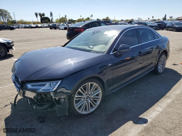 2017 Audi A4 Premium Plus with VIN WAUENAF49HN071300, listed as a Copart auction lot 49876625 with 72,057 mi miles and Salvage Title. Bid and sale history available at carsss.com. Image 1.