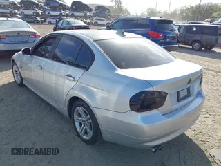 2007 BMW 3 Series 328i with VIN WBAVC53527FZ71572, listed as a IAAI auction lot 41948149 with 142,138 mi miles and . Bid and sale history available at carsss.com. Image 3.
