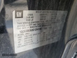 2016 Chevrolet Colorado 2WD WT with VIN 1GCGSBEA0G1284188, listed as a Copart auction lot 50591065 with 135,563 mi miles and Salvage Title. Bid and sale history available at carsss.com. Image 12.