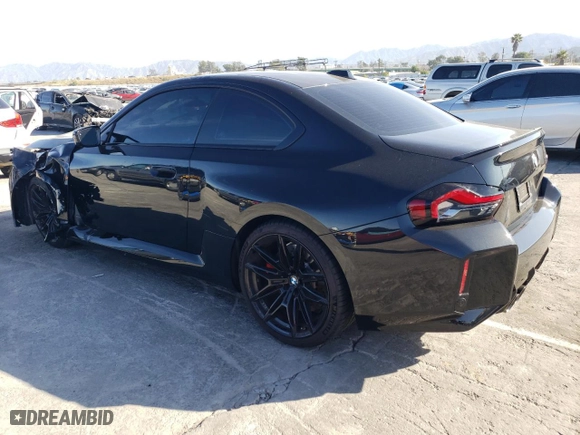 2024 BMW M2 with VIN 3MF13DM07R8E22344, listed as a Copart auction lot 51375944 with 0 mi miles and Salvage Title. Bid and sale history available at carsss.com. Image 2.
