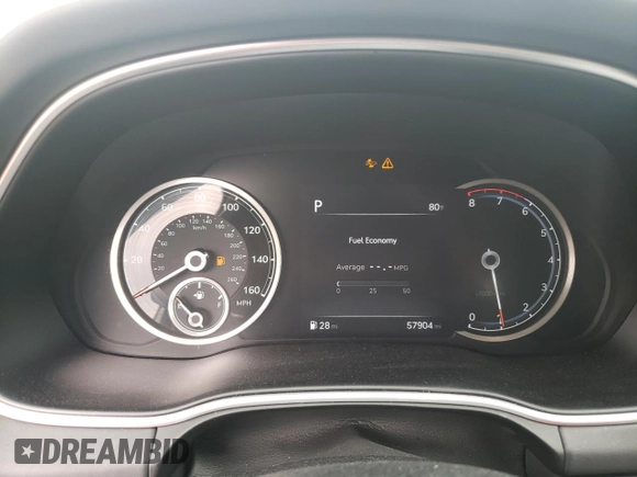 2021 Genesis GV80 with VIN KMUHB4SB9MU036462, listed as a Copart auction lot 48688625 with 57,904 mi miles and Salvage title. Bid and sale history available at DreamBid. Image 9.