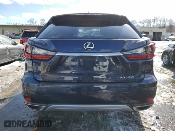 2022 Lexus RX with VIN 2T2HZMDA2NC324949, listed as a Copart auction lot 45947725 with 0 mi miles and Salvage Title. Bid and sale history available at carsss.com. Image 6.