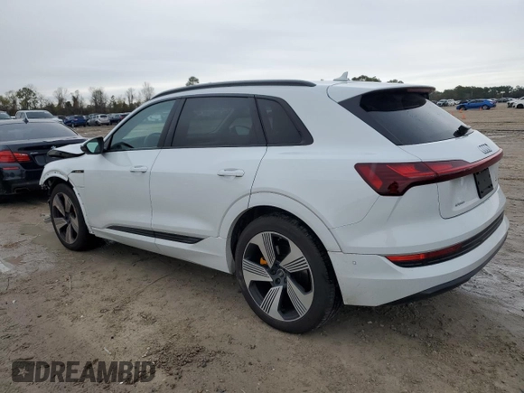 2023 Audi e-tron Premium Plus with VIN WA1LAAGE4PB011657, listed as a Copart auction lot 88472875 with 15,640 mi miles and Salvage title. Bid and sale history available at DreamBid. Image 2.