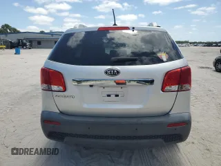 2011 Kia Sorento LX with VIN 5XYKT3A15BG153950, listed as a Copart auction lot 54901365 with 113,889 mi miles and Salvage Title. Bid and sale history available at carsss.com. Image 6.