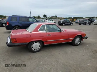 1989 Mercedes-Benz 560 SL with VIN WDBBA48D5KA103768, listed as a Copart auction lot 71965504 with 93,239 mi miles and Salvage Title. Bid and sale history available at DreamBid. Image 3.