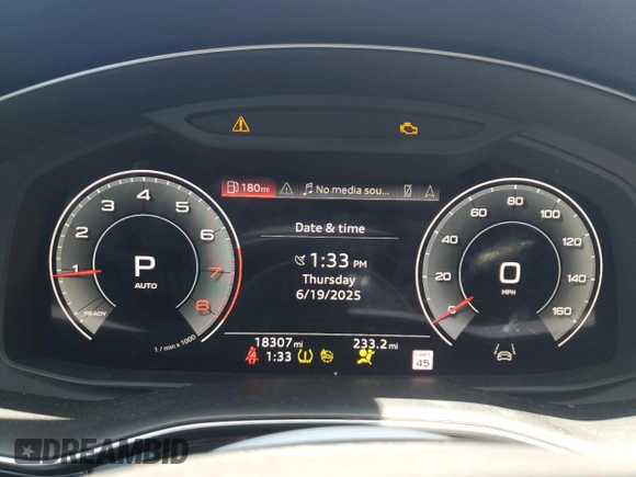 2023 Audi Q7 Prestige with VIN WA1VXBF75PD022526, listed as a Copart auction lot 61075745 with 18,307 mi miles and Salvage title. Bid and sale history available at DreamBid. Image 9.