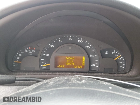 2002 Mercedes-Benz C 230/260/280/320 with VIN WDBRF64J22F281843, listed as a Copart auction lot 44774575 with 125,975 mi miles and Salvage Title. Bid and sale history available at DreamBid. Image 9.