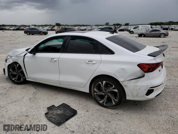 2023 Audi A3 Premium with VIN WAUAUDGY4PA105461, listed as a Copart auction lot 65186083 with 6,156 mi miles. Bid and sale history available at carsss.com. Image 2.