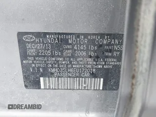 2014 Hyundai Elantra GT with VIN KMHD35LH6EU172018, listed as a IAAI auction lot 41546580 with 1 mi miles. Bid and sale history available at carsss.com. Image 9.