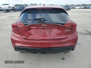 2019 Infiniti QX30 Essential with VIN SJKCH5CPXKA006796, listed as a Copart auction lot 43328315 with 101,579 mi miles and Salvage title. Bid and sale history available at DreamBid. Image 6.