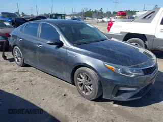 2020 Kia Optima LX with VIN 5XXGT4L31LG385283, listed as a IAAI auction lot 41803347 with 129,302 mi miles. Bid and sale history available at carsss.com. Image 1.