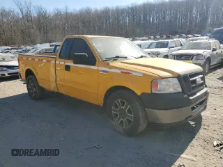 2007 Ford F-150 XL with VIN 1FTPF12V57KC93890, listed as a Copart auction lot 48167925 with 0 mi miles and Salvage Title. Bid and sale history available at carsss.com. Image 4.