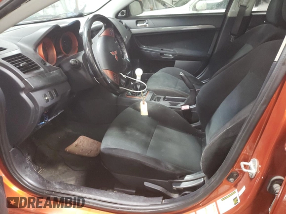 2009 Mitsubishi Lancer GTS with VIN JA3AU86W19U017039, listed as a Copart auction lot 77632694 with 205,150 mi miles and Salvage Title. Bid and sale history available at DreamBid. Image 7.