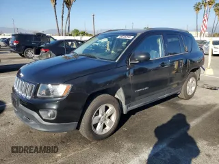 2015 Jeep Compass Sport with VIN 1C4NJCBA1FD190757, listed as a Copart auction lot 46546335 with 104,060 mi miles and Salvage Title. Bid and sale history available at carsss.com. Image 1.