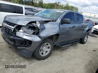 2021 Chevrolet Colorado 2WD Work Truck with VIN 1GCGSBEN1M1293514, listed as a Copart auction lot 72248054 with 84,783 mi miles and Salvage title. Bid and sale history available at DreamBid. Image 1.