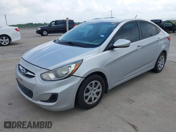 2012 Hyundai Accent GLS with VIN KMHCT4AE7CU252553, listed as a IAAI auction lot 42100914 with 232,705 mi miles. Bid and sale history available at carsss.com. Image 2.