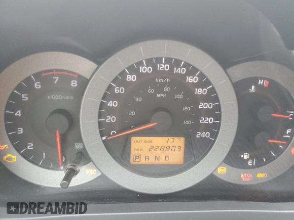 2008 Toyota RAV4 Limited with VIN JTMBK31VX85051888, listed as a Copart auction lot 61456945 with 228,803 mi miles and Salvage title. Bid and sale history available at DreamBid. Image 9.