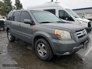2007 Honda Pilot EX-L with VIN 5FNYF28607B024008, listed as a Copart auction lot 47255275 with 120,781 mi miles and Salvage Title. Bid and sale history available at carsss.com. Image 4.
