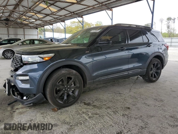 2024 Ford Explorer ST-Line z VIN 1FMSK7KH3RGA80716, wystawiony jako Copart lot #51123065 z przebiegiem 7 265 mil mil oraz Szkoda całkowita • Salvage title. Historia ofert i sprzedaży dostępna na DreamBid. Obrazek 1.