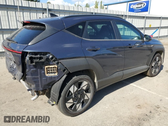 2024 Hyundai Kona SEL with VIN KM8HB3AB8RU104915, listed as a Copart auction lot 78610894 with 469 mi miles and Salvage Title. Bid and sale history available at carsss.com. Image 3.
