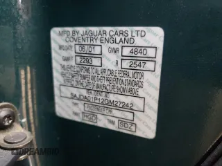 2002 Jaguar S-Type with VIN SAJDA01P12GM27242, listed as a Copart auction lot 88579215 with 218,546 mi miles and Salvage Title. Bid and sale history available at DreamBid. Image 12.