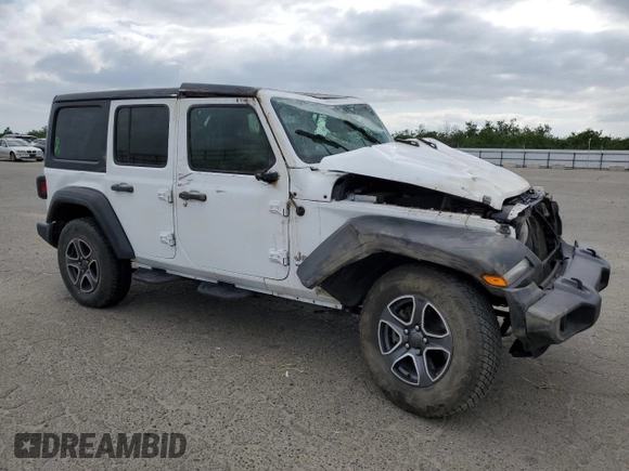 2020 Jeep Wrangler Unlimited Sport S с VIN 1C4HJXDN1LW341326, выставлен на аукционе Copart как лот 54741625 с пробегом 97 100 миль миль и Списание • Salvage title. История ставок и продаж доступна на DreamBid. Изображение 4.
