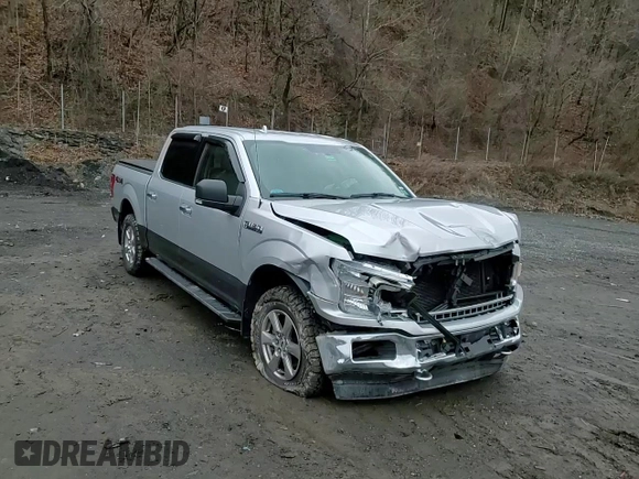 2018 Ford F-150 XL with VIN 1FTEW1E59JFC37258, listed as a Copart auction lot 52680255 with 93,966 mi miles and Salvage title. Bid and sale history available at DreamBid. Image 11.