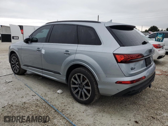 2024 Audi Q7 Premium Plus with VIN WA1LCBF74RD009644, listed as a Copart auction lot 74675544 with 916 mi miles and Non Repairable. Bid and sale history available at carsss.com. Image 2.