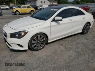 2018 Mercedes-Benz CLA with VIN WDDSJ4GB4JN680371, listed as a Copart auction lot 62461703 with 50,878 mi miles. Bid and sale history available at carsss.com. Image 1.