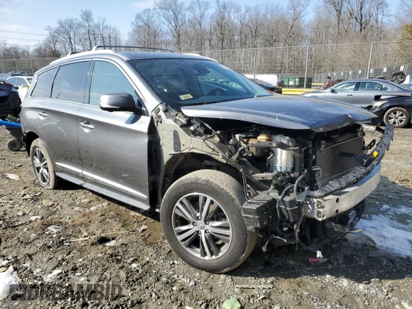 2020 Infiniti QX60 Pure with VIN 5N1DL0MM3LC517118, listed as a Copart auction lot 84210024 with 44,971 mi miles and Salvage title. Bid and sale history available at DreamBid. Image 4.