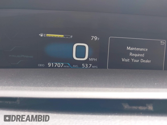 2017 Toyota Prius Plus with VIN JTDKARFP2H3062718, listed as a IAAI auction lot 42207527 with 91,707 mi miles and . Bid and sale history available at DreamBid. Image 7.