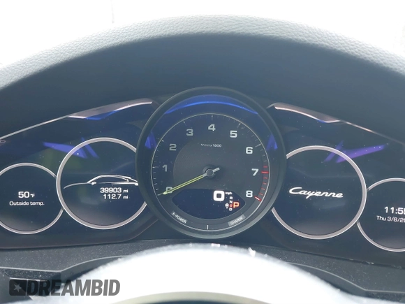 2020 Porsche Cayenne E-Hybrid with VIN WP1BE2AY7LDA55230, listed as a IAAI auction lot 41674908 with 39,903 mi miles and . Bid and sale history available at DreamBid. Image 7.